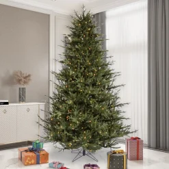 Pre-Lit Christmas Trees*Rebrilliant 8' 6" H Green Realistic Artificial Fir Christmas Tree With 1000 Lights Led Lights
