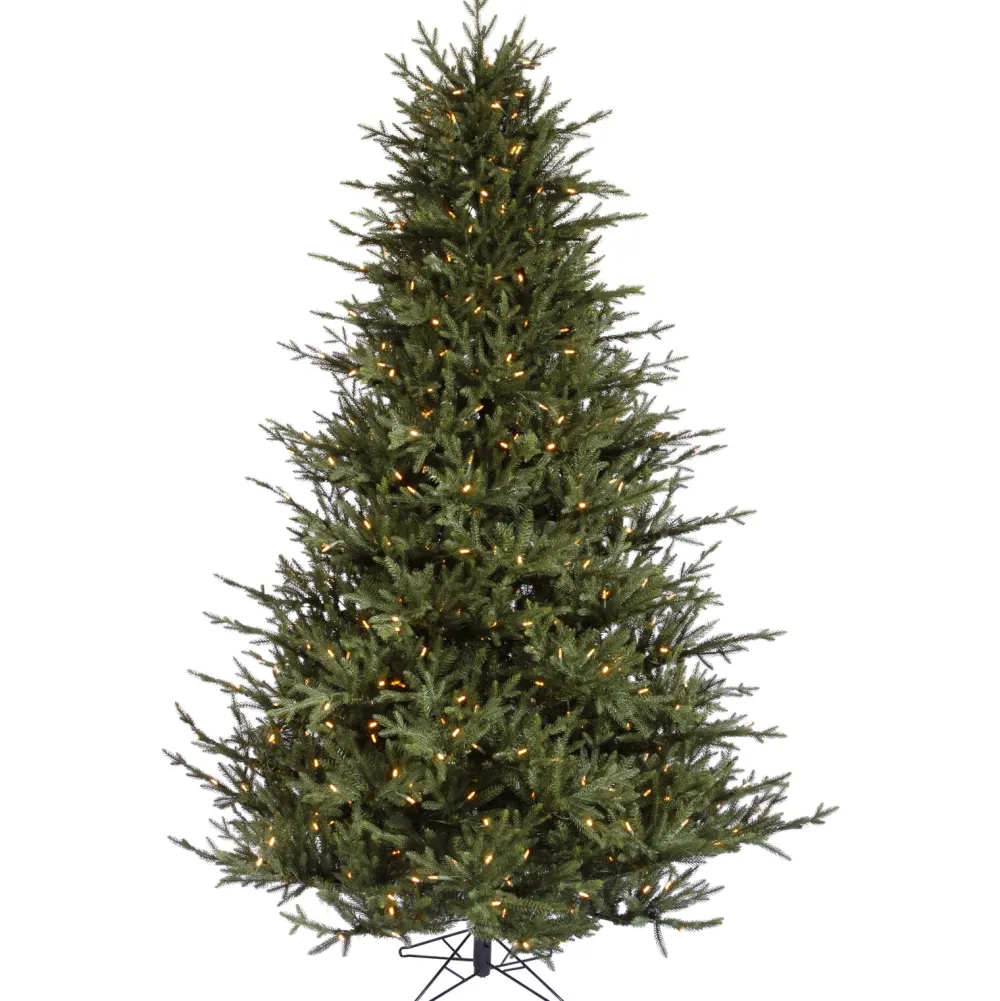 Pre-Lit Christmas Trees*Rebrilliant 8' 6" H Green Realistic Artificial Fir Christmas Tree With 1000 Lights Led Lights