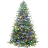 Pre-Lit Christmas Trees*The Holiday Aisle 7' 5' H Slender Green Cashmere Christmas Tree