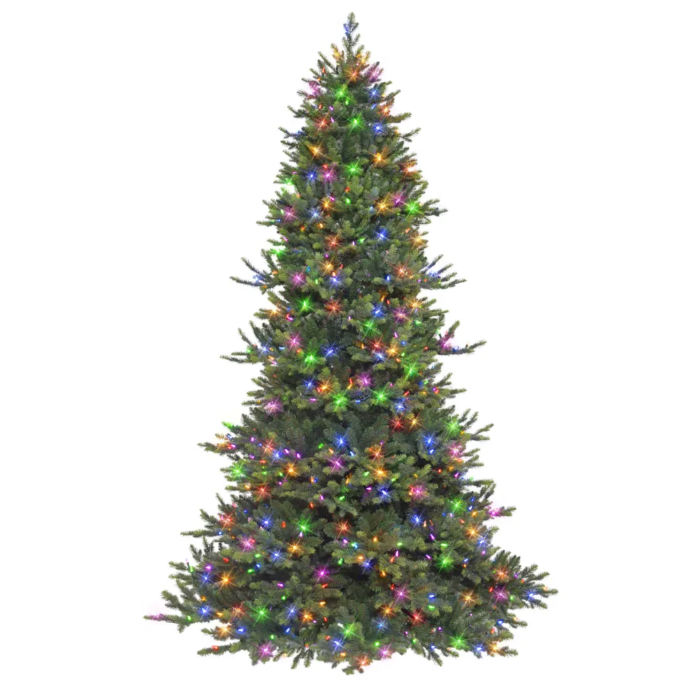 Pre-Lit Christmas Trees*The Holiday Aisle 7' 5'' H Slender Green Pine Christmas Tree With 700 Lights