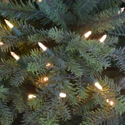 Pre-Lit Christmas Trees*The Holiday Aisle 7' 5'' H Slender Green Pine Christmas Tree With 700 Lights