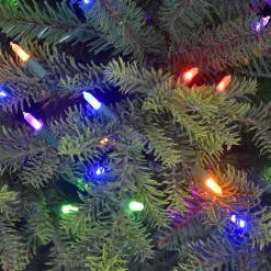 Pre-Lit Christmas Trees*The Holiday Aisle 7' 5'' H Slender Green Pine Christmas Tree With 700 Lights