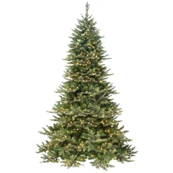 Pre-Lit Christmas Trees*The Holiday Aisle 6' 5'' H Slender Green Pine Christmas Tree With 500 Lights