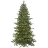 Pre-Lit Christmas Trees*The Holiday Aisle 7' 5'' H Slender Green Pine Christmas Tree With 500 Lights