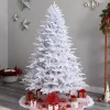 Pre-Lit Christmas Trees*The Holiday Aisle 7' 6" H White Realistic Artificial Fir Cashmere Christmas Tree With 964 Led Lights