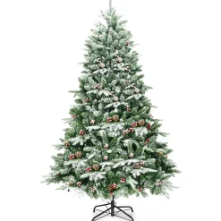 Pre-Lit Christmas Trees*The Holiday Aisle 6.5' Black Pine Artificial Christmas Tree With 450