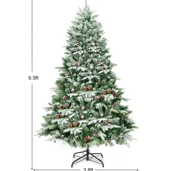 Pre-Lit Christmas Trees*The Holiday Aisle 6.5' Black Pine Artificial Christmas Tree With 450
