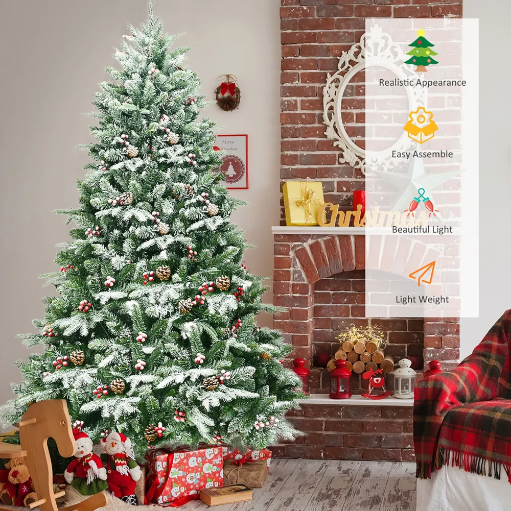 Pre-Lit Christmas Trees*The Holiday Aisle 6.5' Black Pine Artificial Christmas Tree With 450