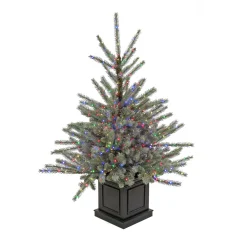 Pre-Lit Christmas Trees*The Holiday Aisle 4' Blue Pe Spruce Christmas Tree With 780 Lights