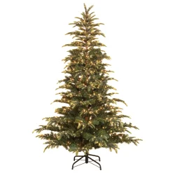 Pre-Lit Christmas Trees*The Holiday Aisle 6.5 Foot Dans Mountain Fir Prelit Full Christmas Tree