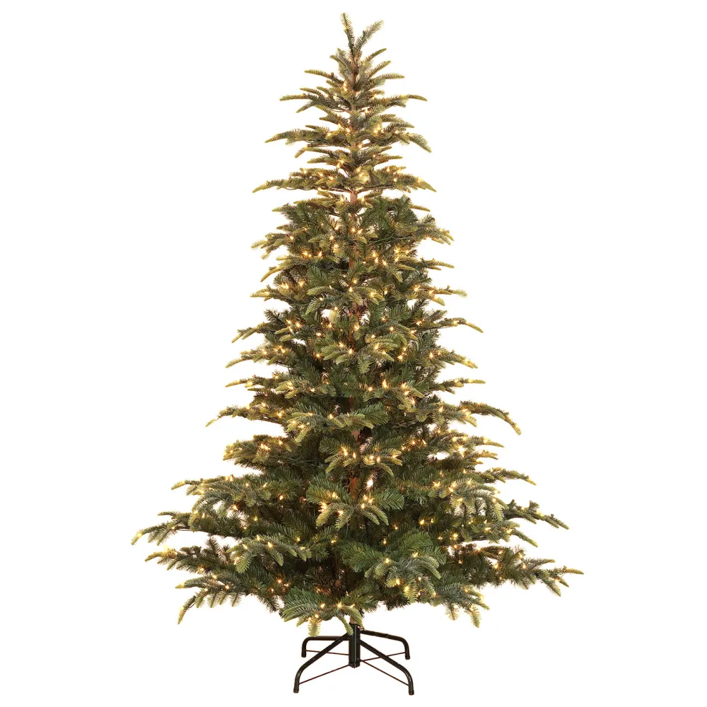 Pre-Lit Christmas Trees*The Holiday Aisle 6.5 Foot Dans Mountain Fir Prelit Full Christmas Tree