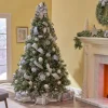 Pre-Lit Christmas Trees*The Holiday Aisle 7' Frosted Green Pine Artificial Christmas Tree With 900 Clear Lights