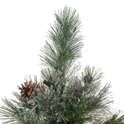 Pre-Lit Christmas Trees*The Holiday Aisle 7' Frosted Green Pine Artificial Christmas Tree With 900 Clear Lights