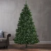 Pre-Lit Christmas Trees*The Holiday Aisle 7' Frosted Green Spruce Artificial Christmas Tree With 450 Clear/White Lights