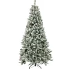 Pre-Lit Christmas Trees*The Holiday Aisle 6.5 Ft. Snowy Mixed Pine Tree With Multicolor Lights