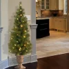 Pre-Lit Christmas Trees*Three Posts 4' Green Artificial Christmas Tree With 50 Lights