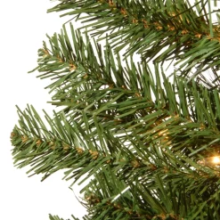 Pre-Lit Christmas Trees*Three Posts 4' Green Artificial Christmas Tree With 50 Lights