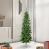 Pre-Lit Christmas Trees*The Holiday Aisle 5.5' Green Artificial Christmas Tree With 165 Multicolored Led Lights With Stand