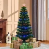 Pre-Lit Christmas Trees*The Holiday Aisle 5' Green Artificial Christmas Tree With 180 Multi-Colored Lights