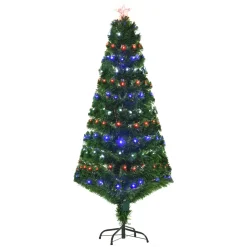 Pre-Lit Christmas Trees*The Holiday Aisle 5' Green Artificial Christmas Tree With 180 Multi-Colored Lights