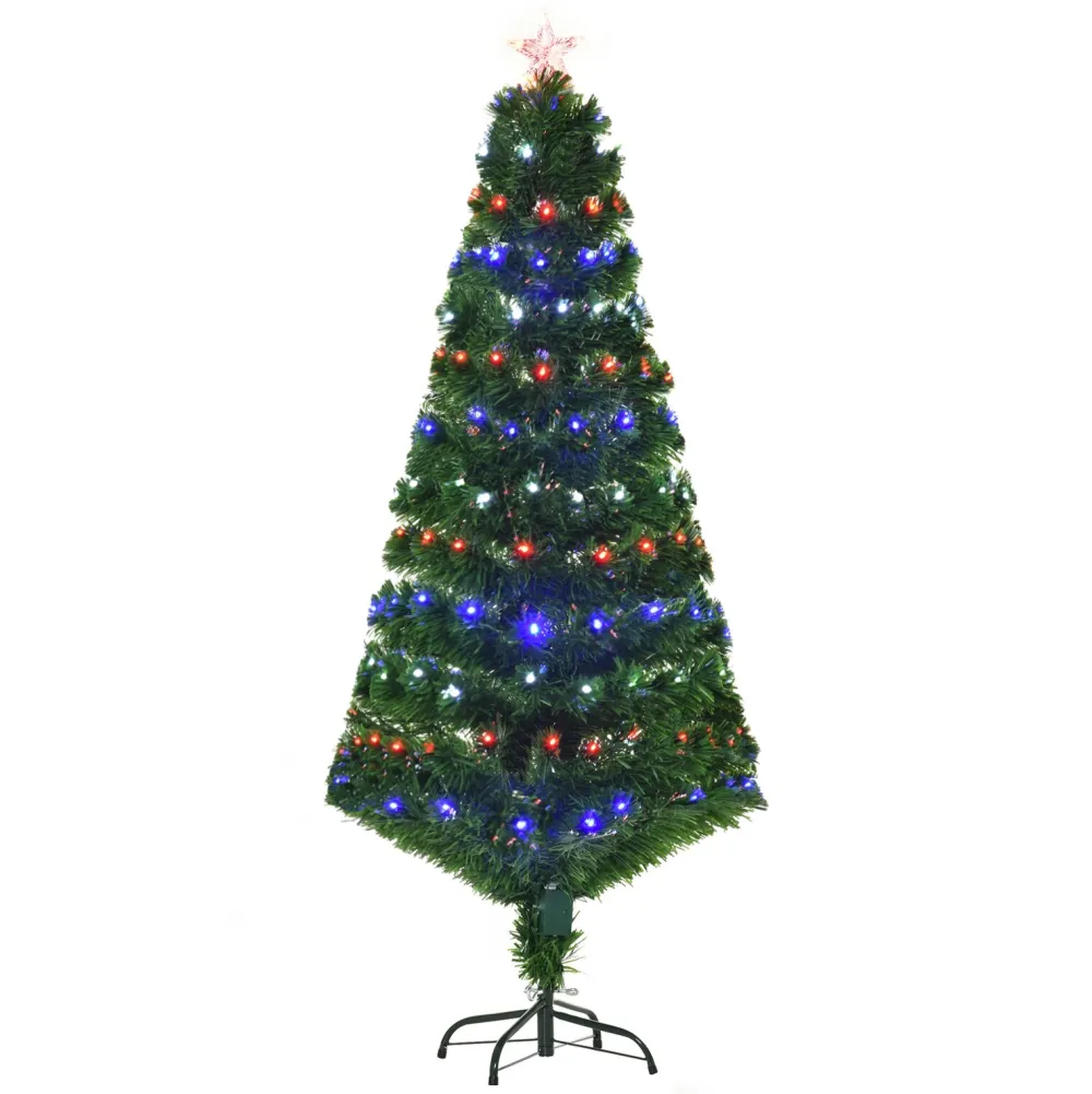 Pre-Lit Christmas Trees*The Holiday Aisle 5' Green Artificial Christmas Tree With 180 Multi-Colored Lights