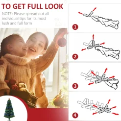 Pre-Lit Christmas Trees*The Holiday Aisle 5' Green Artificial Christmas Tree With 180 Multi-Colored Lights