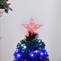 Pre-Lit Christmas Trees*The Holiday Aisle 3' Green Fir Artificial Christmas Tree With 90 Multi-Colored Lights