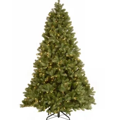 Pre-Lit Christmas Trees*The Holiday Aisle 7.5' Green Fir Artificial Christmas Tree With 700 Colored & Clear Lights