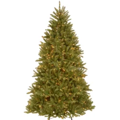 Pre-Lit Christmas Trees*The Holiday Aisle 7.5' Green Fir Artificial Christmas Tree With 750 Clear/White Lights