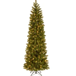 Pre-Lit Christmas Trees*Mercury Row 90' Green Fir Artificial Christmas Tree With 350 Color + Clear Lights