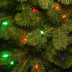 Pre-Lit Christmas Trees*Mercury Row 90' Green Fir Artificial Christmas Tree With 350 Color + Clear Lights