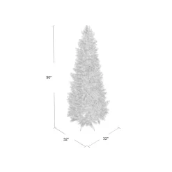 Pre-Lit Christmas Trees*Mercury Row 90' Green Fir Artificial Christmas Tree With 350 Color + Clear Lights