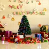 Pre-Lit Christmas Trees*The Holiday Aisle 4' Green Fir Artificial Christmas Tree With 130 Multi-Colored Lights