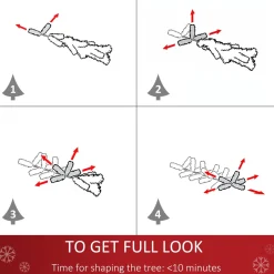 Pre-Lit Christmas Trees*The Holiday Aisle 2' Green Pine Artificial Christmas Tree With 24 Clear & White Lights