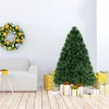 Pre-Lit Christmas Trees*The Holiday Aisle 3' Green Pine Artificial Christmas Tree With Multi-Color Lights