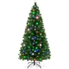 Pre-Lit Christmas Trees*The Holiday Aisle 7' Green Pine Artificial Christmas Tree With 280 Multi-Color Lights
