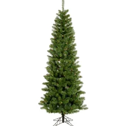 Pre-Lit Christmas Trees*The Holiday Aisle 4.5' Green Pine Artificial Christmas Tree With Led Mini Lights