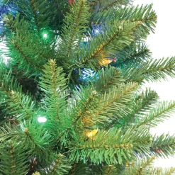 Pre-Lit Christmas Trees*The Holiday Aisle 7' Green Pine Artificial Christmas Tree With 230 Multi-Colored Lights