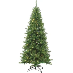 Pre-Lit Christmas Trees*The Holiday Aisle 7' Green Pine Artificial Christmas Tree With 230 Multi-Colored Lights