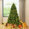 Pre-Lit Christmas Trees*The Holiday Aisle 7' Green Pine Artificial Christmas Tree With 300 Clear/White Lights
