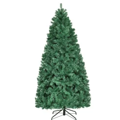 Pre-Lit Christmas Trees*The Holiday Aisle 7' Green Pine Artificial Christmas Tree With 300 Clear/White Lights