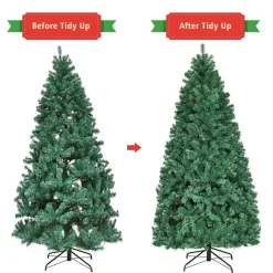 Pre-Lit Christmas Trees*The Holiday Aisle 7' Green Pine Artificial Christmas Tree With 300 Clear/White Lights
