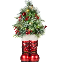 Pre-Lit Christmas Trees*The Holiday Aisle 3.3' Green Pine Artificial Christmas Tree With Clear/White Lights