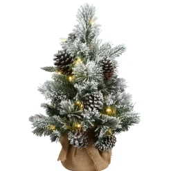 Pre-Lit Christmas Trees*The Holiday Aisle 2' Green Pine Artificial Christmas Tree With 35 Clear/White Lights