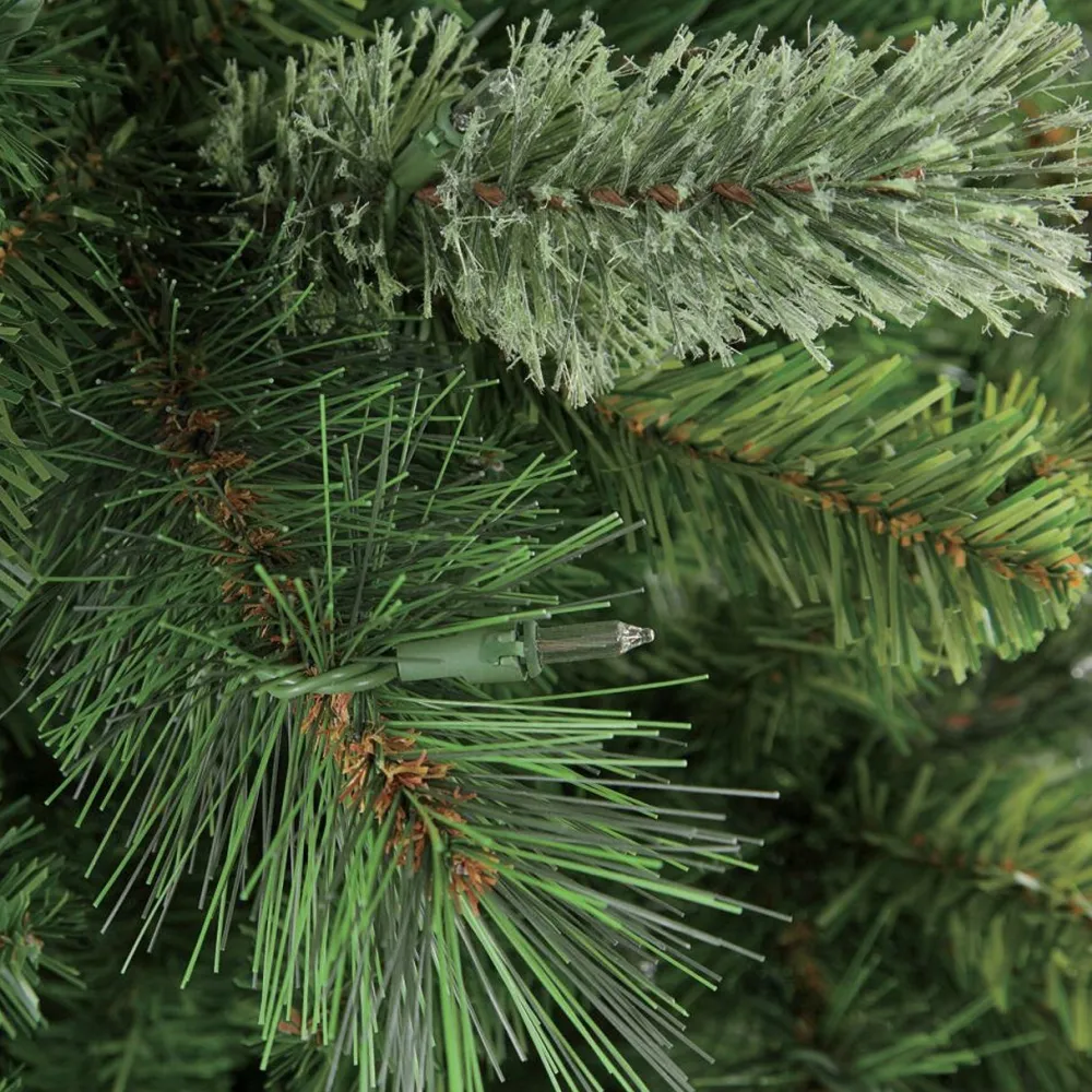 Pre-Lit Christmas Trees*Puleo International 7.5' Green Pine Christmas Tree With 600 Warm White Lights