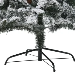 Pre-Lit Christmas Trees*The Holiday Aisle 7' Green Pine Flocked Christmas Tree With 350 Led Lights