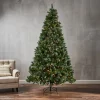 Pre-Lit Christmas Trees*The Holiday Aisle 9' Green Spruce Artificial Christmas Tree With 750 Clear Lights