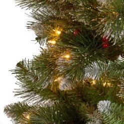Pre-Lit Christmas Trees*The Holiday Aisle 9' Green Spruce Artificial Christmas Tree With 750 Clear Lights