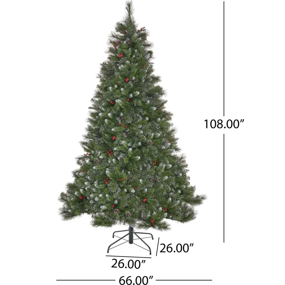 Pre-Lit Christmas Trees*The Holiday Aisle 9' Green Spruce Artificial Christmas Tree With 750 Clear Lights