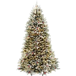 Pre-Lit Christmas Trees*The Holiday Aisle 9' Green Spruce Artificial Christmas Tree With 900 Clear/White Lights